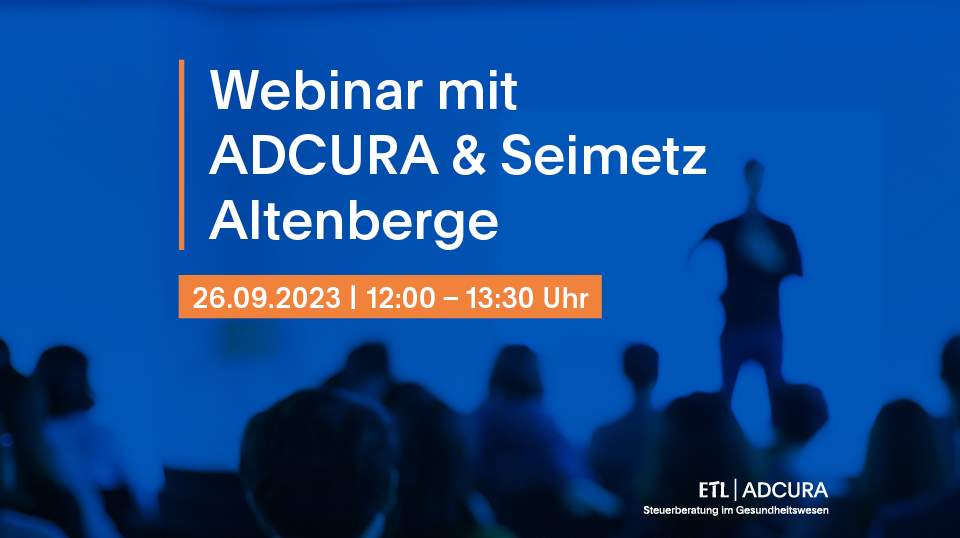 Pflege-Webinar bei ADCURA &Seimetz Altenberge am 26. September