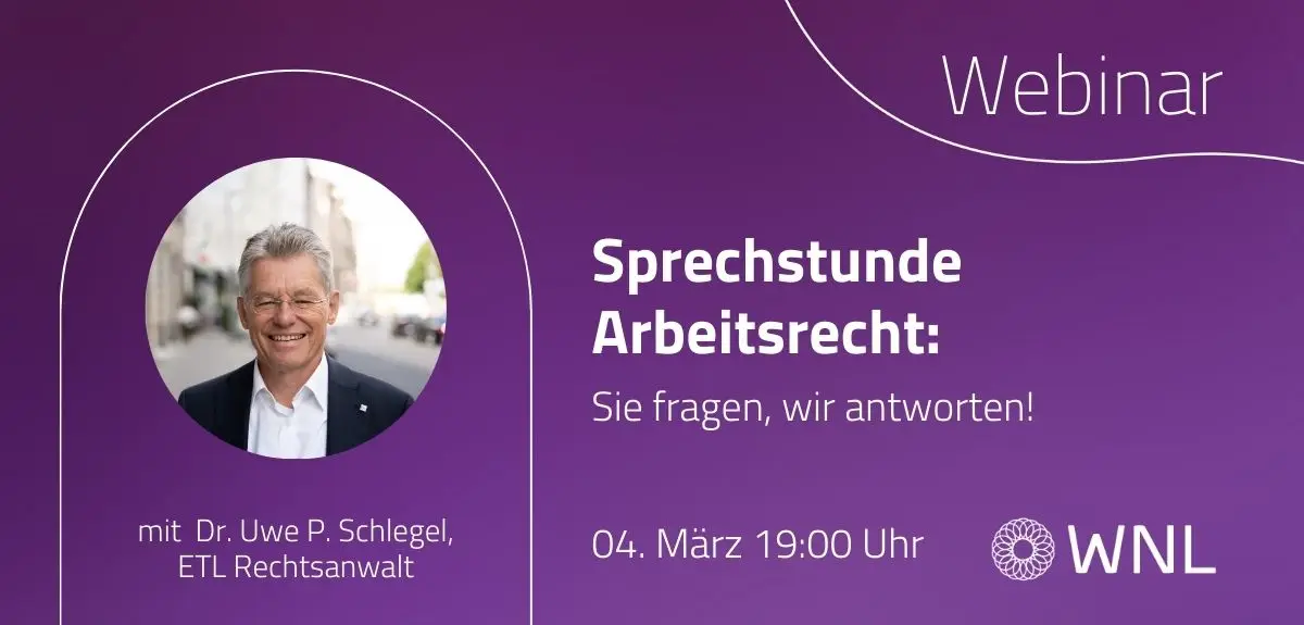 Sprechstunde Arbeitsrecht: Sie fragen, wir antworten!