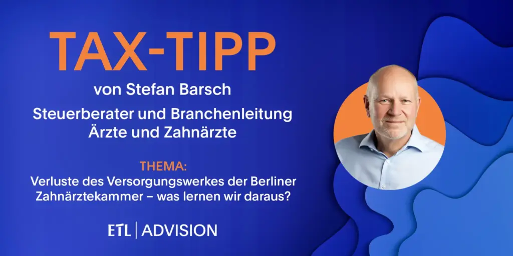 Verluste des Versorgungswerkes der Berliner Zahnärztekammer