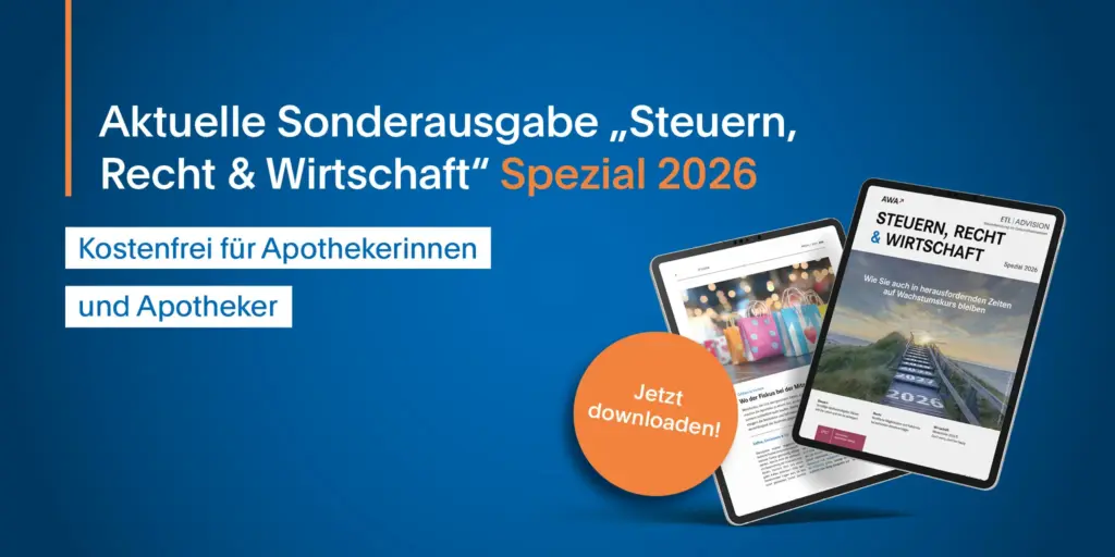 ETL ADVISION "Steuern, Recht & Wirtschaft Spezial 2026“ für Apotheker