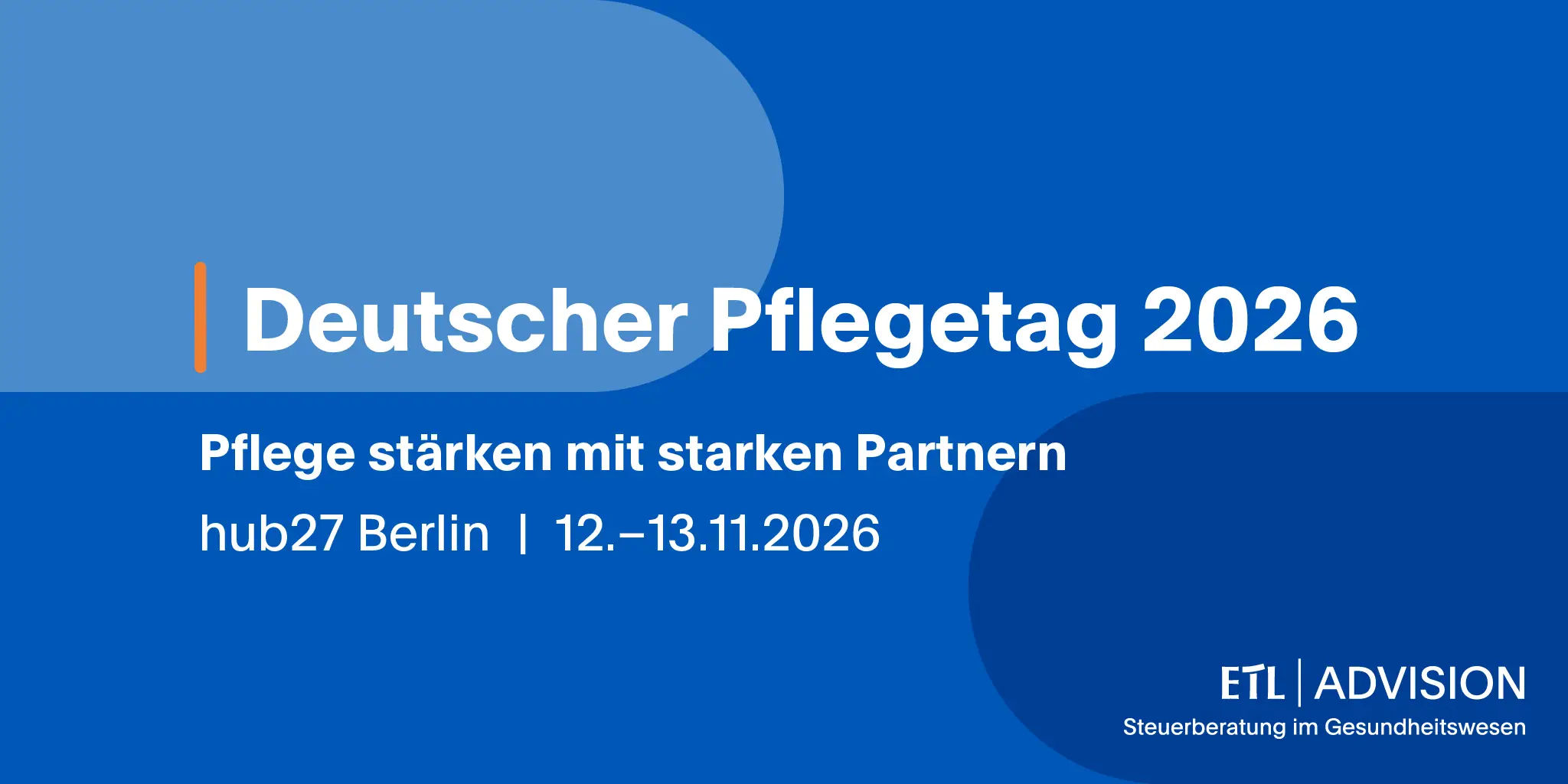 ETL ADVISION beim Deutschen Pflegetag 2026