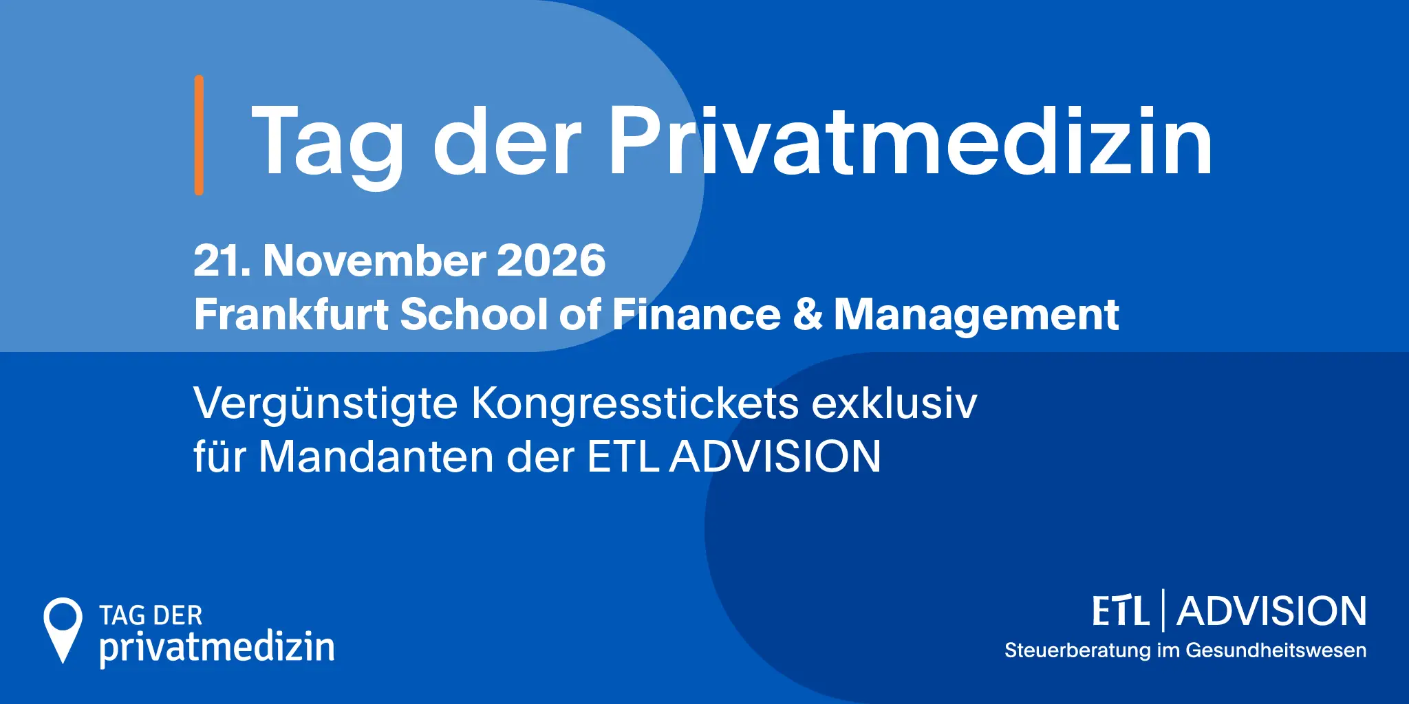 Tag der Privatmedizin 2026 mit ETL ADVISION 