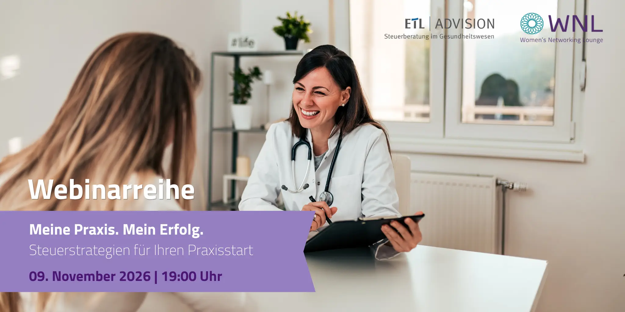 WNL - Webinar Steuerstrategien für Ihren Praxisstart